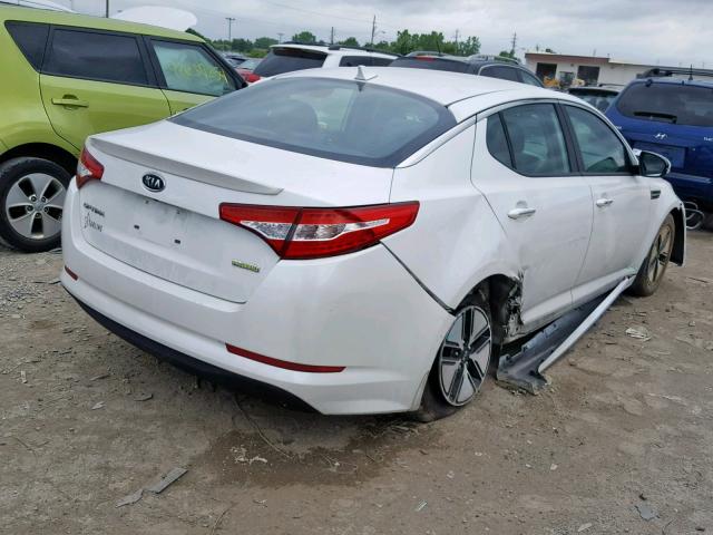 KNAGM4AD6C5012296 - 2012 KIA OPTIMA HYB WHITE photo 4