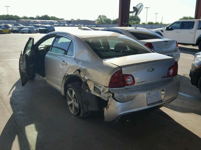 1G1ZC5EU1BF139165 - 2011 CHEVROLET MALIBU 1LT SILVER photo 3