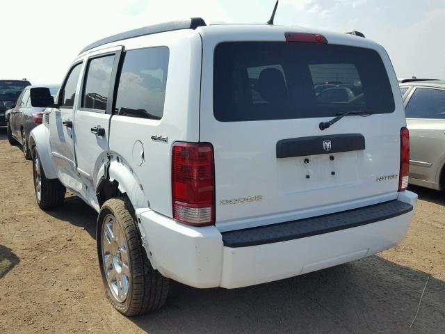 1D4PU4GKXBW559947 - 2011 DODGE NITRO HEAT WHITE photo 3