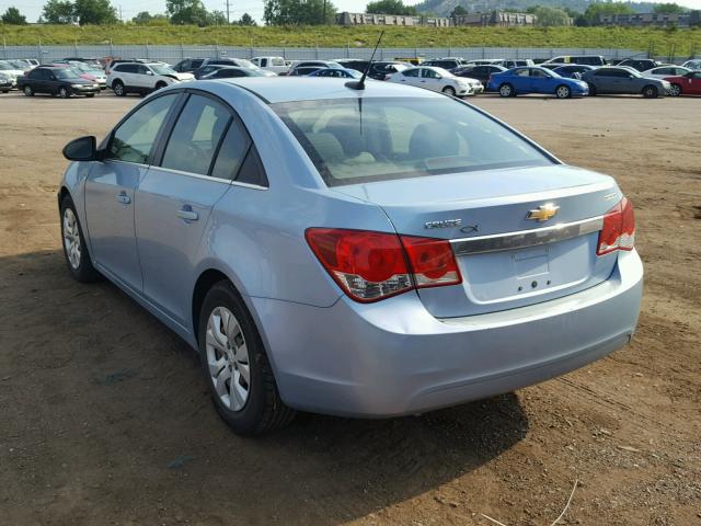 1G1PD5SHXC7120069 - 2012 CHEVROLET CRUZE LS BLUE photo 3