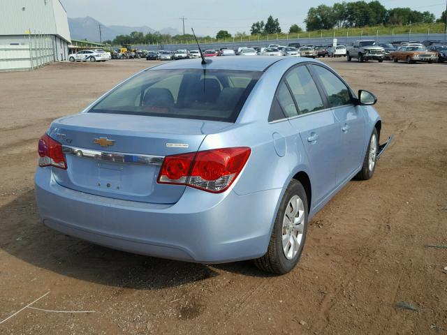 1G1PD5SHXC7120069 - 2012 CHEVROLET CRUZE LS BLUE photo 4