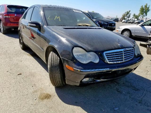 WDBRF61JX2F216209 - 2002 MERCEDES-BENZ C 240 BLACK photo 1