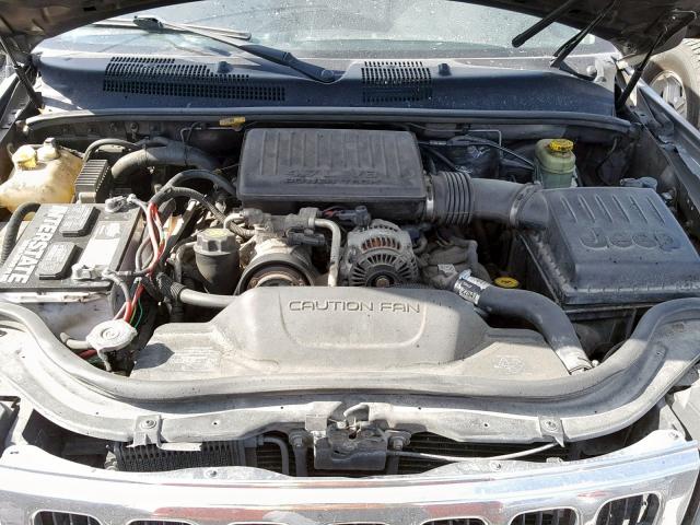 1J4GW48NX2C254024 - 2002 JEEP GRAND CHER GRAY photo 7