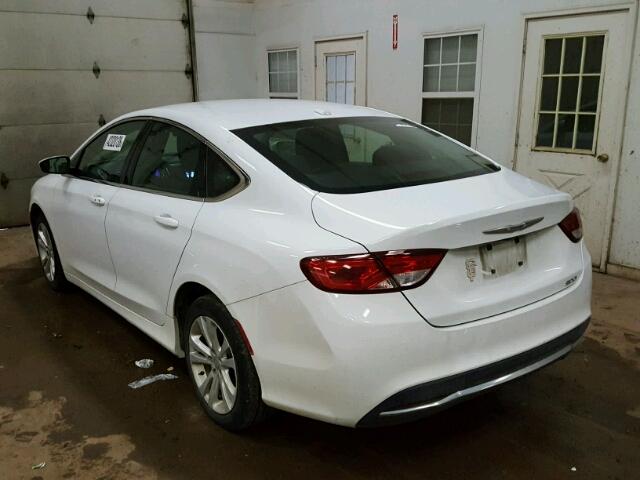 1C3CCCAB2FN552492 - 2015 CHRYSLER 200 LIMITE WHITE photo 3