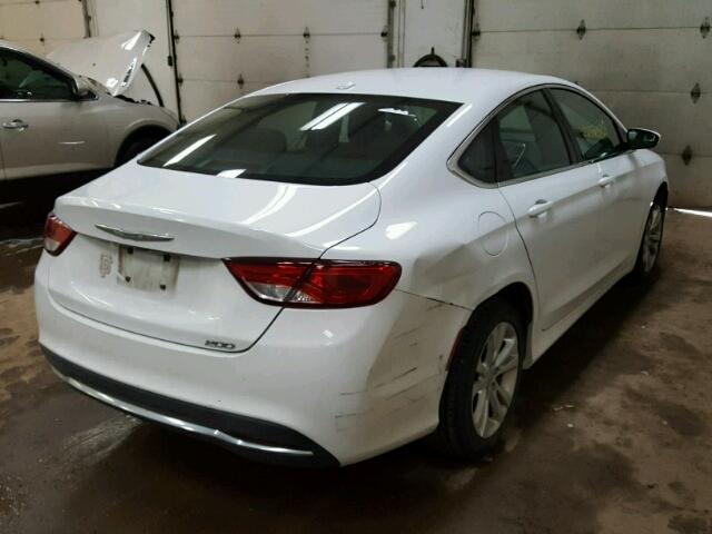 1C3CCCAB2FN552492 - 2015 CHRYSLER 200 LIMITE WHITE photo 4