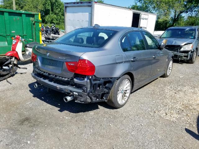 WBAPL5C51BA920921 - 2011 BMW 335 XI SILVER photo 4