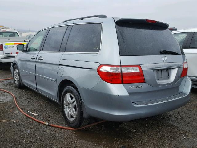 5FNRL38746B034857 - 2006 HONDA ODYSSEY EX GRAY photo 3