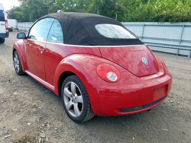 3VWSG31Y56M332948 - 2006 VOLKSWAGEN NEW BEETLE წითელი ფოტო 3