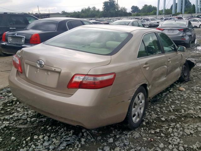 4T1BE46K07U519283 - 2007 TOYOTA CAMRY NEW GOLD photo 4