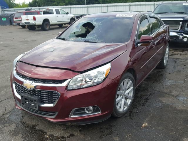 1G11D5SL1FF168158 - 2015 CHEVROLET MALIBU 2LT MAROON photo 2