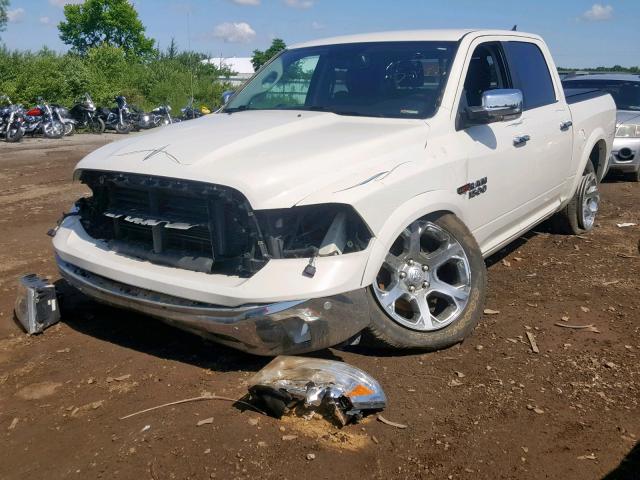 1C6RR7NM8JS249550 - 2018 RAM 1500 LARAM WHITE photo 2