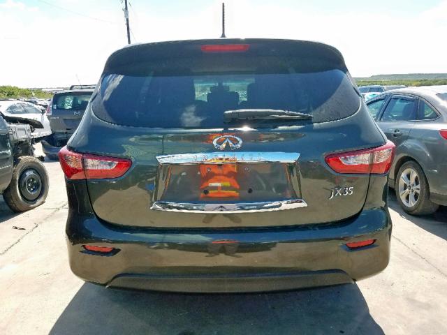 5N1AL0MN9DC301187 - 2013 INFINITI JX35 GREEN photo 9