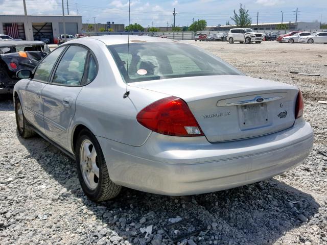 1FAFP52283A235543 - 2003 FORD TAURUS LX SILVER photo 3