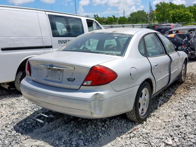 1FAFP52283A235543 - 2003 FORD TAURUS LX SILVER photo 4