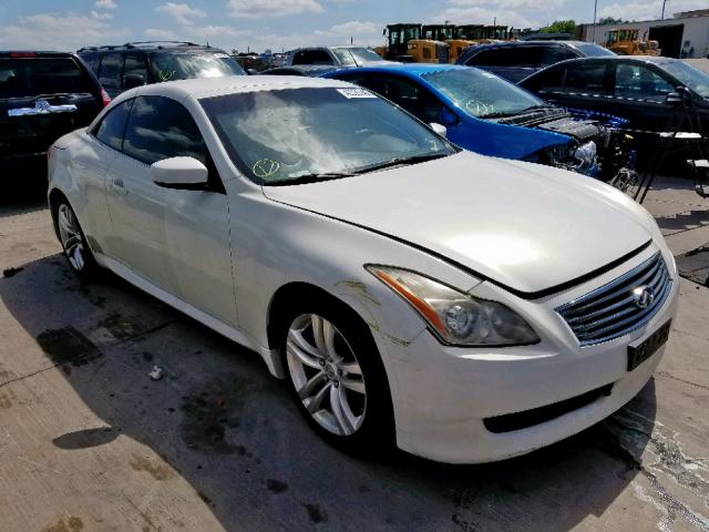 JNKCV66E19M721548 - 2009 INFINITI G37 BASE WHITE photo 1