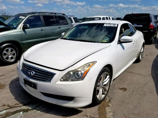 JNKCV66E19M721548 - 2009 INFINITI G37 BASE WHITE photo 2