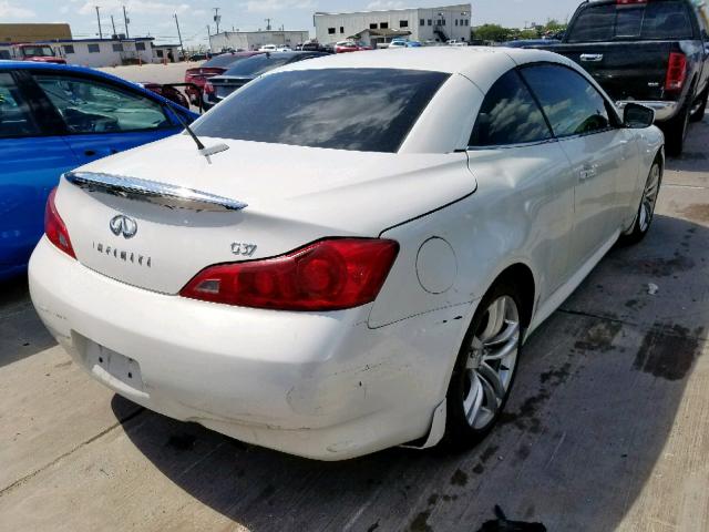 JNKCV66E19M721548 - 2009 INFINITI G37 BASE WHITE photo 4