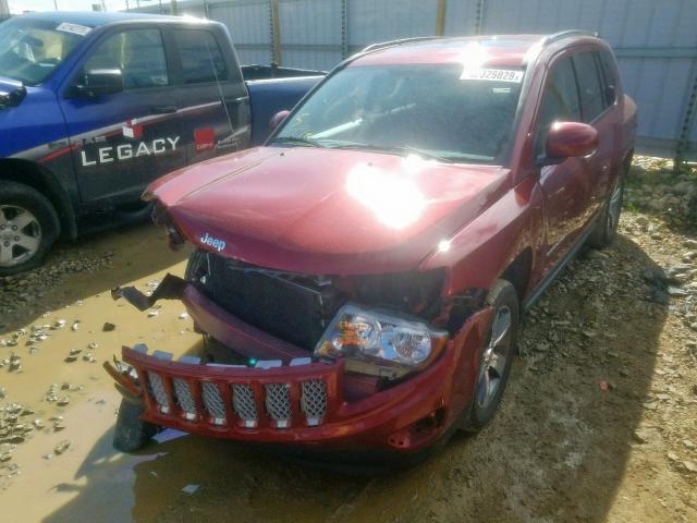 1C4NJDAB8GD752834 - 2016 JEEP COMPASS SP RED photo 2