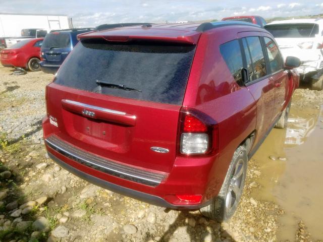 1C4NJDAB8GD752834 - 2016 JEEP COMPASS SP RED photo 4