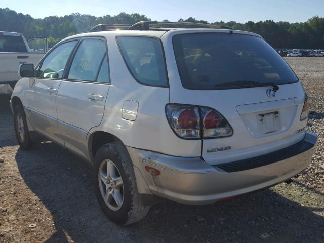 JTJGF10U010119106 - 2001 LEXUS RX WHITE photo 3