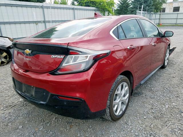 1G1RD6S58JU114371 - 2018 CHEVROLET VOLT PREMI RED photo 4