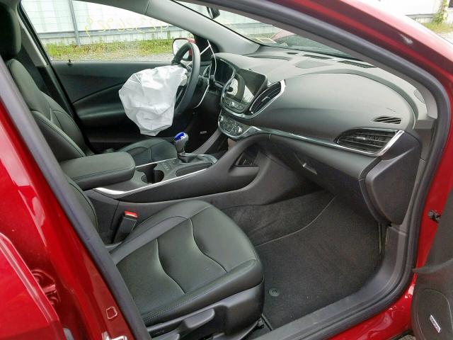 1G1RD6S58JU114371 - 2018 CHEVROLET VOLT PREMI RED photo 5