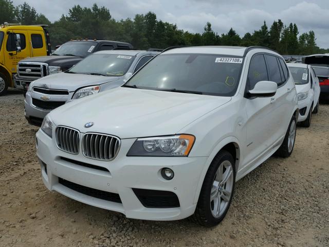 5UXWX9C59D0A29201 - 2013 BMW X3 XDRIVE2 WHITE photo 2