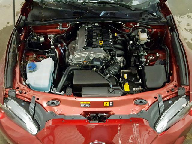 JM1NDAM74K0308640 - 2019 MAZDA MX-5 MIATA RED photo 7