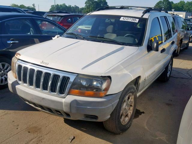 1J4G258S0XC557442 - 1999 JEEP GRAND CHER WHITE photo 2