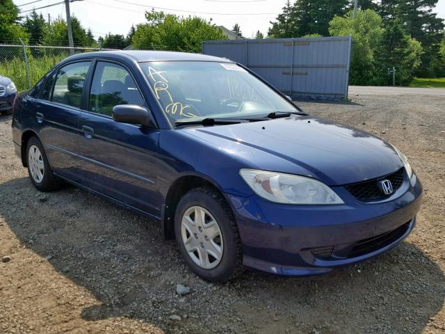 2HGES15115H023475 - 2005 HONDA CIVIC DX BLUE photo 1