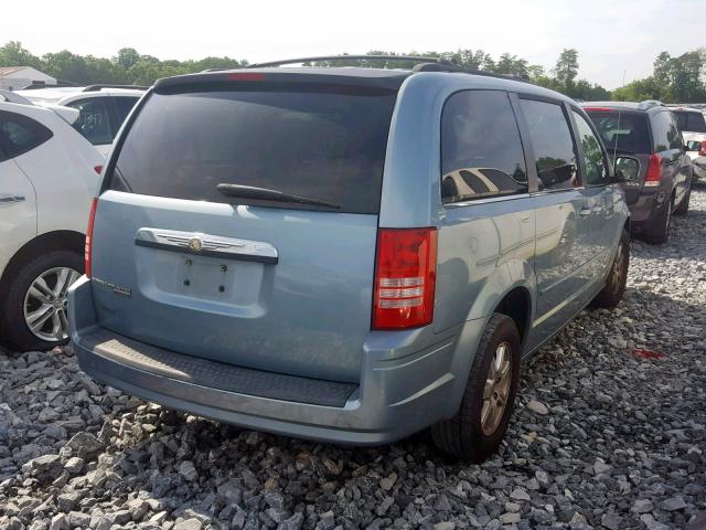 2A8HR54P78R668255 - 2008 CHRYSLER TOWN & COU BLUE photo 4