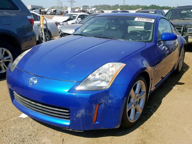 JN1AZ34E75M654210 - 2005 NISSAN 350Z COUPE BLUE photo 2