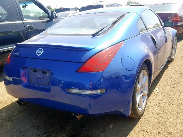 JN1AZ34E75M654210 - 2005 NISSAN 350Z COUPE BLUE photo 4