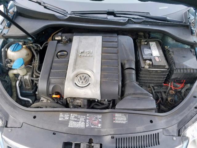 WVWDA71F87V028409 - 2007 VOLKSWAGEN EOS 2.0T S BLUE photo 7