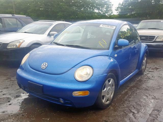 3VWCC21C9YM496916 - 2000 VOLKSWAGEN NEW BEETLE ლურჯი ფოტო 2