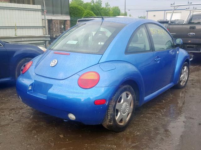 3VWCC21C9YM496916 - 2000 VOLKSWAGEN NEW BEETLE ლურჯი ფოტო 4
