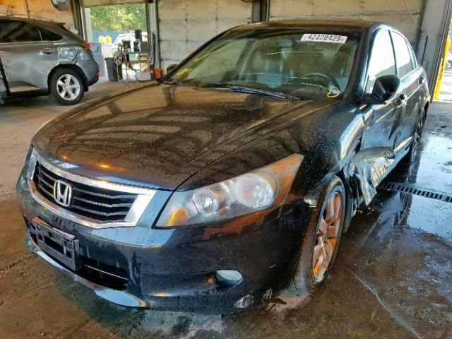 1HGCP36878A087538 - 2008 HONDA ACCORD EXL BLACK photo 2