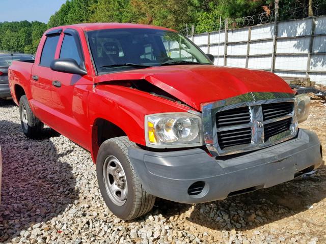 1D7HE28K06S505111 - 2006 DODGE DAKOTA QUA RED photo 1