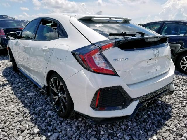 SHHFK7H97JU213724 - 2018 HONDA CIVIC SPOR WHITE photo 3