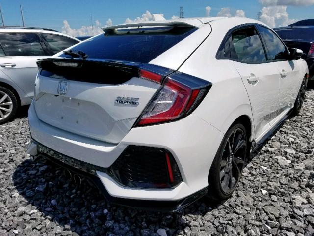 SHHFK7H97JU213724 - 2018 HONDA CIVIC SPOR WHITE photo 4