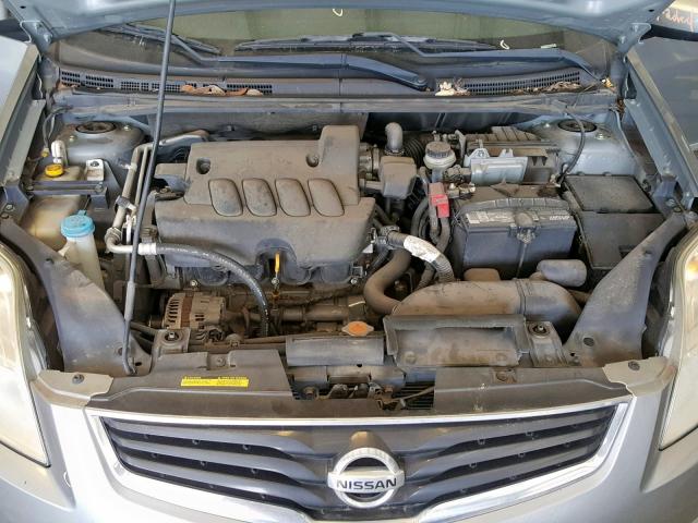 3N1AB6AP8BL642116 - 2011 NISSAN SENTRA 2.0 SILVER photo 7