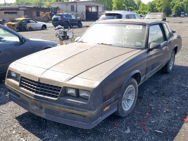 1G1GZ11G2JP103900 - 1988 CHEVROLET MONTE CARL BLACK photo 2