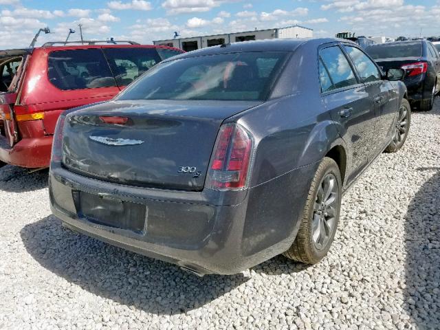 2C3CCAGG7EH337365 - 2014 CHRYSLER 300 S GRAY photo 4