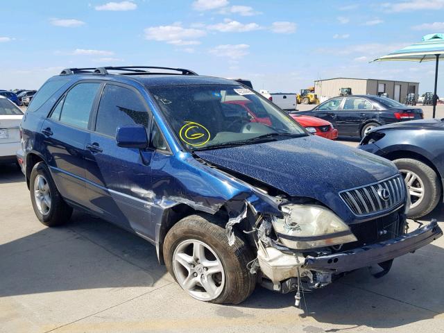 JTJGF10U030157423 - 2003 LEXUS RX 300 BLUE photo 1