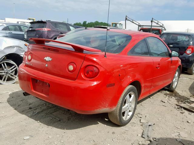 1G1AL15F677249864 - 2007 CHEVROLET COBALT LT RED photo 4