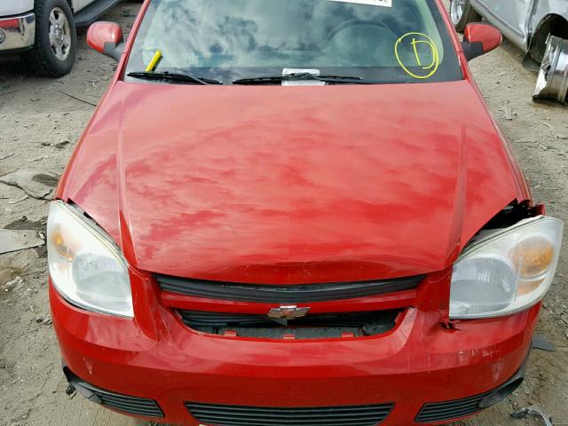 1G1AL15F677249864 - 2007 CHEVROLET COBALT LT RED photo 7