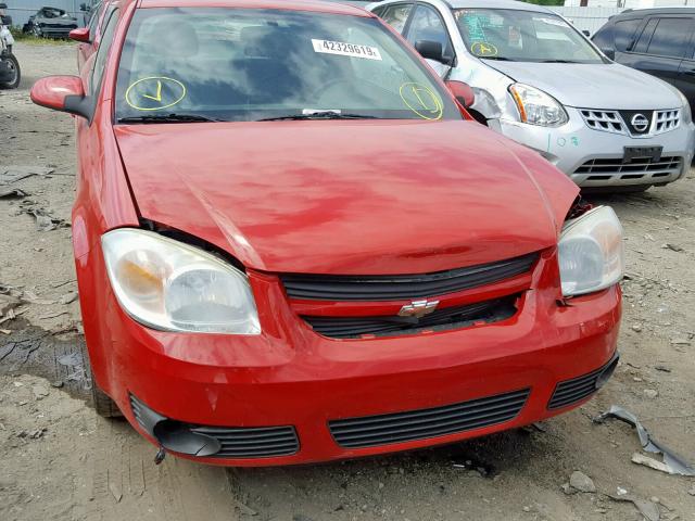 1G1AL15F677249864 - 2007 CHEVROLET COBALT LT RED photo 9