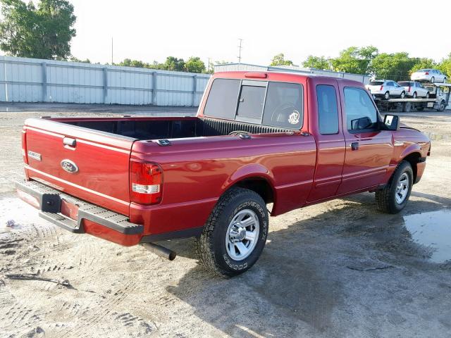 1FTYR44U08PA88533 - 2008 FORD RANGER SUP RED photo 4