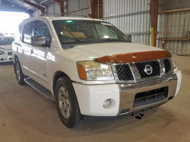 5N1AA08A75N725793 - 2005 NISSAN ARMADA SE WHITE photo 1