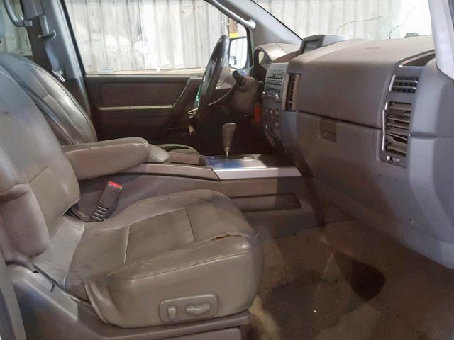 5N1AA08A75N725793 - 2005 NISSAN ARMADA SE WHITE photo 5